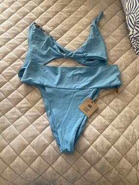 Toast swim by free peopleLight Blue Two-Piece Bikini Set